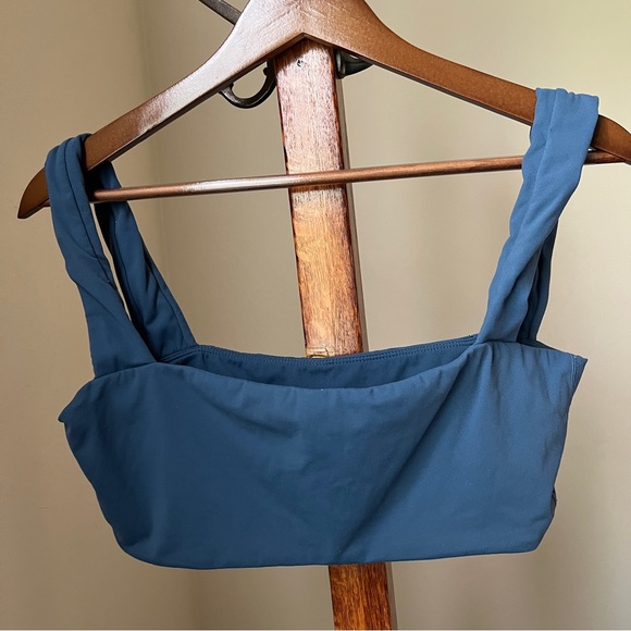 WeWoreWhat Bandeau Sports Bra in Pale Blue - Picture 3 of 6